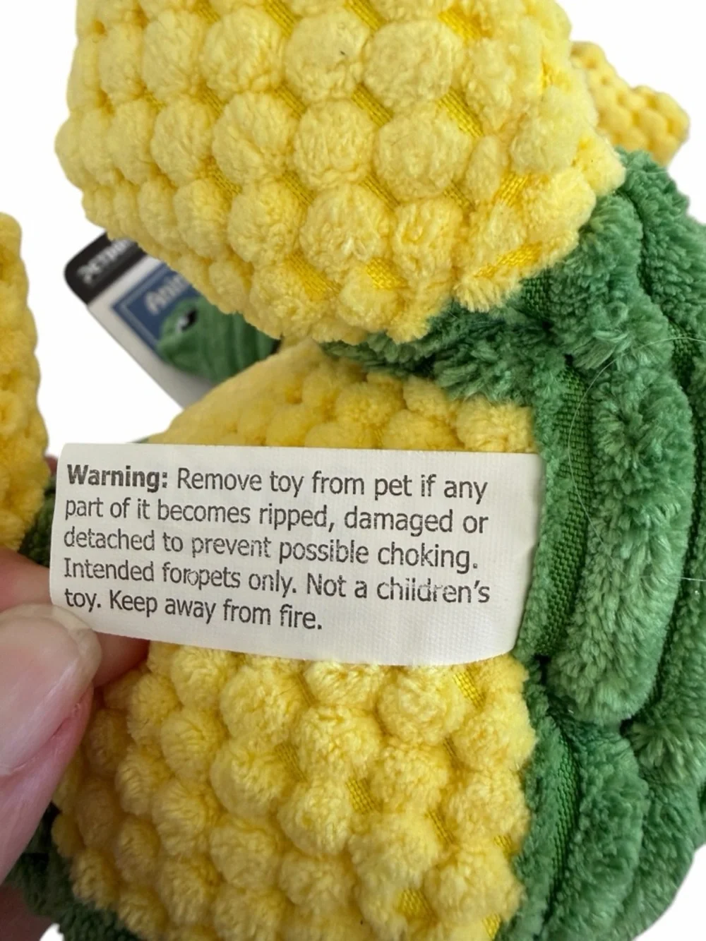 Green & Yellow Plush Alligator Dog Toy - Durable Squeaky Chew Toy